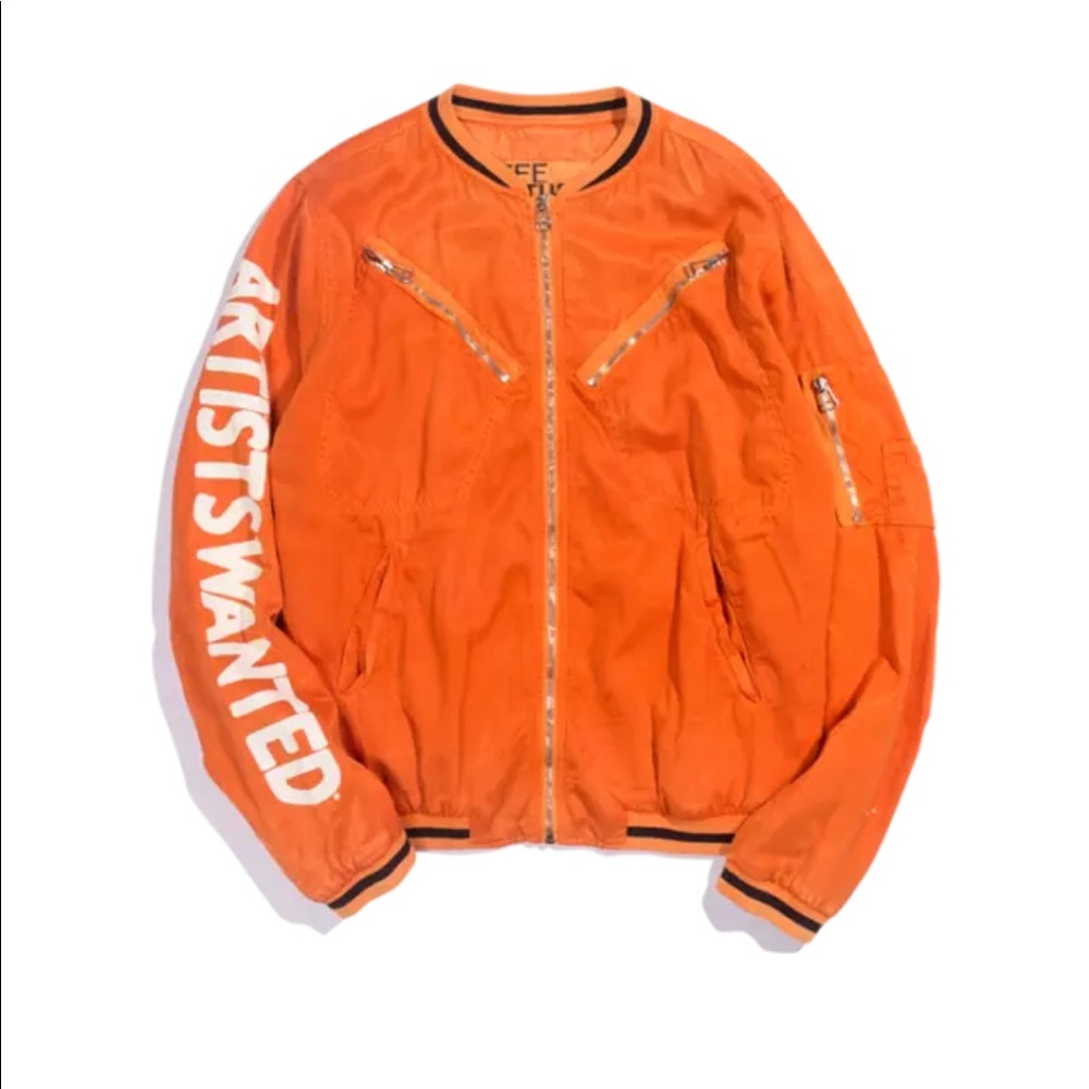Free city freecity M medium reversible Artists Wanted bomber jacket - NWOT.